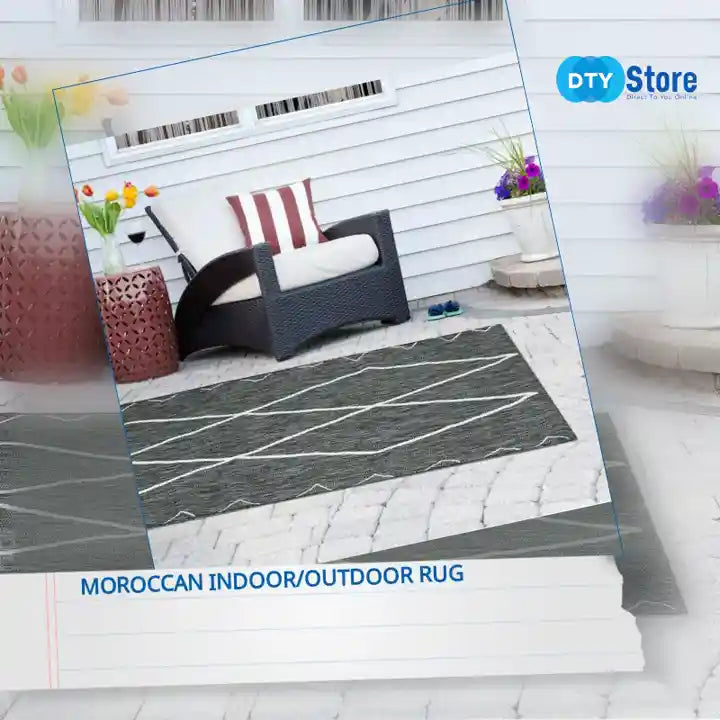 Moroccan Indoor/Outdoor Rug by@Outfy