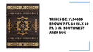 Tribes GC_YLS4005 Brown 7 ft. 10 in. x 10 ft. 3 in. Southwest Area Rug by@Outfy