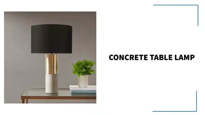 Concrete Table Lamp by@Outfy