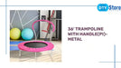 36' TRAMPOLINE WITH HANDLE(PI)-METAL by@Outfy
