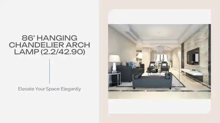 86&#039; HANGING CHANDELIER ARCH LAMP (2.2/42.90) by@Outfy