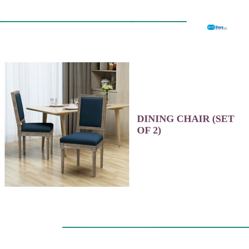 DINING CHAIR (SET OF 2) by@Outfy