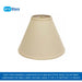 Deep Cone Hardback Lampshade with Washer Fitter, Beige Color Fabric Lampshade for Table Lamps, Natural Linen, 6&#039; Top x 19&#039; Bottom x 13&#039; Height by@Outfy