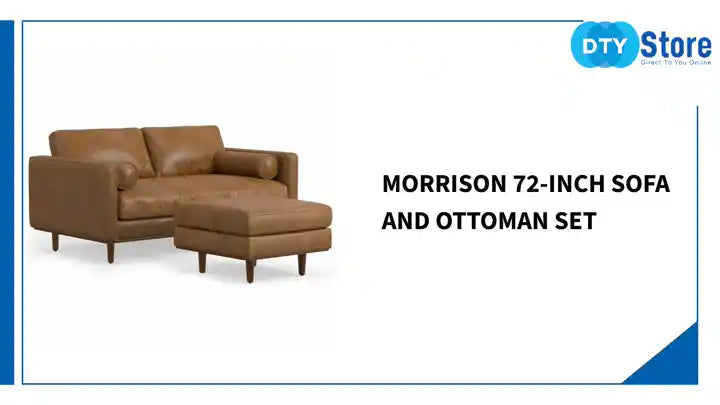 Morrison 72-inch Sofa and Ottoman Set by@Outfy