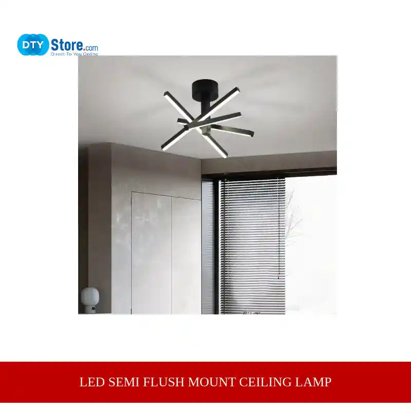 LED Semi Flush Mount Ceiling lamp by@Outfy