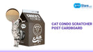 Cat Condo Scratcher Post Cardboard by@Outfy