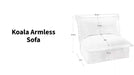 Koala Armless Sofa by@Outfy