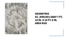 Geometrix GC_DIM1001 Gray 7 ft. 10 in. x 10 ft. 6 in. Area Rug by@Outfy