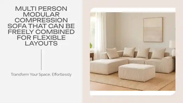 Multi person modular compression sofa that can be freely combined for flexible layouts by@Outfy