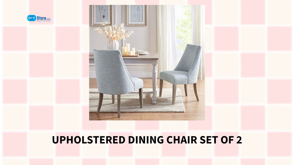 Upholstered Dining chair Set of 2 by@Outfy