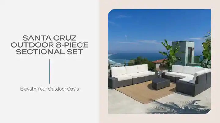 Santa Cruz Outdoor 8-piece Sectional Set by@Outfy