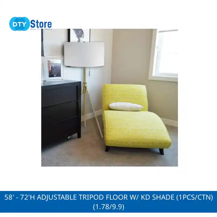 58&#039; - 72&#039;H Adjustable Tripod Floor w/ KD Shade (1PCS/CTN) (1.78/9.9) by@Outfy