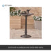 Outdoor Aluminum and Iron Bird Bath by@Outfy