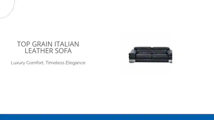 Top Grain Italian Leather Sofa by@Outfy