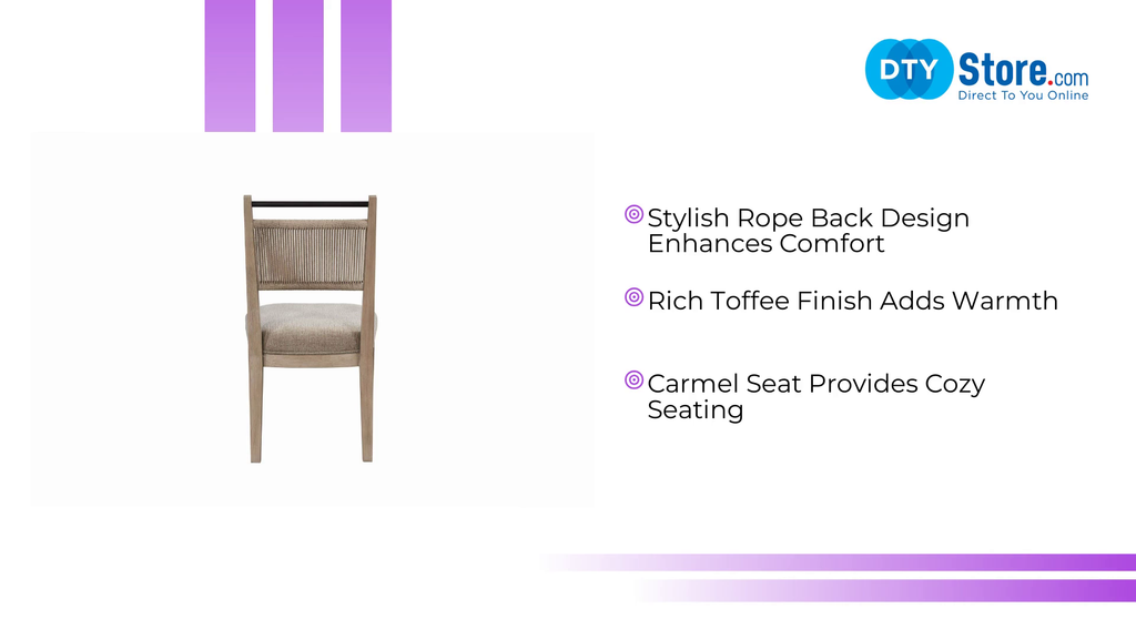 Rope Back Chair - Toffee/ Carmel by@Outfy