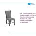 2pc Contemporary Glam Upholstered Dining Side Chair Padded Plush Fabric Wooden Furniture by@Outfy