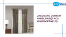 Jacquard Curtain Panel Pair(2 Pcs Window Panels) by@Outfy