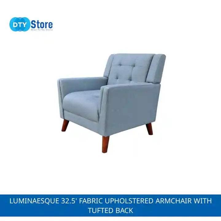 Luminaesque 32.5&#039; Fabric Upholstered Armchair with Tufted Back by@Outfy