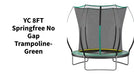 YC 8FT Springfree no Gap Trampoline- Green by@Outfy