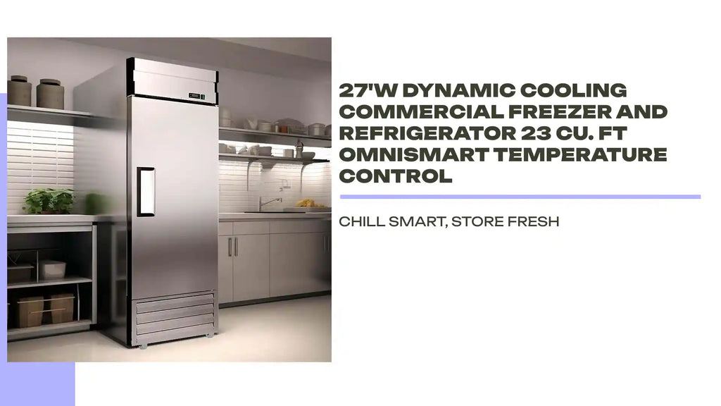27&#039;W Dynamic Cooling Commercial Freezer and Refrigerator 23 Cu. Ft OmniSmart Temperature Control by@Outfy
