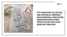 DTY Signature Collection 2X8 Ivory/Blue /Abstract Non-Shedding Living Room Bedroom Dining Home Office Stylish and Stain Resistant Area Rug by@Outfy