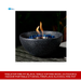 Tabletop Fire Pit Black, Table Top Fire Bowl Outdoor &amp; Indoor Portable Ethanol Fireplace Alcohol Fire Pot by@Outfy