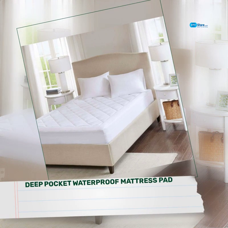 Deep Pocket Waterproof Mattress Pad by@Outfy
