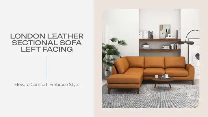 London Leather Sectional Sofa Left Facing by@Outfy