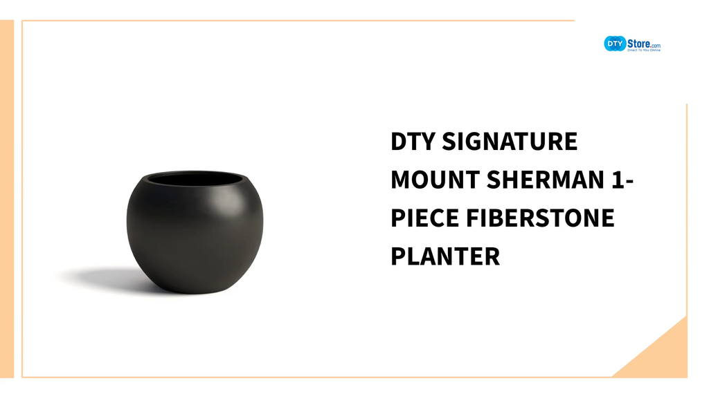 DTY Signature Mount Sherman 1-piece Fiberstone Planter by@Outfy