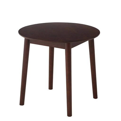 walnut Round Table, all solid wood, can sit 2-4 people diameter 31.5 inches Default -DTYStore