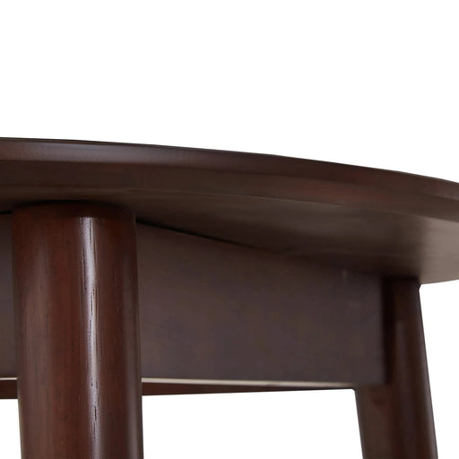 walnut Round Table, all solid wood, can sit 2-4 people diameter 31.5 inches Default -DTYStore