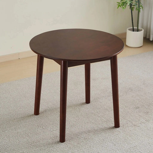 walnut Round Table, all solid wood, can sit 2-4 people diameter 31.5 inches Default -DTYStore