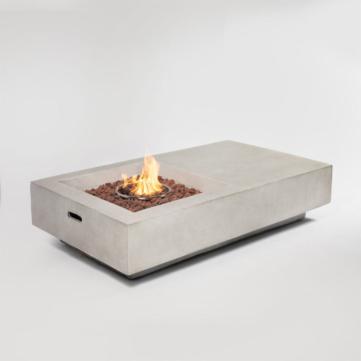 60inch Concrete Fire Pit TableDTYStore