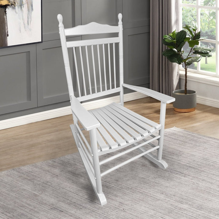 BALCONY PORCH ADULT ROCKING CHAIR - WHITEDTYStore