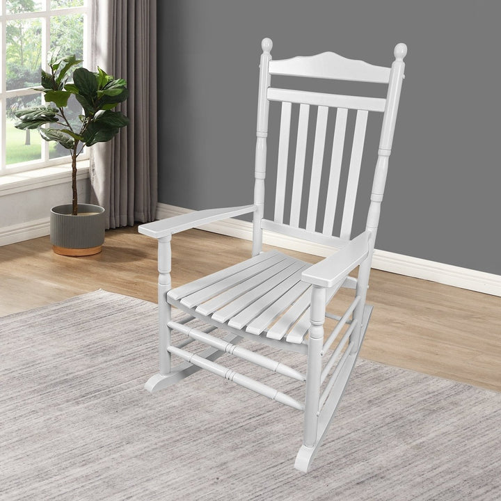 BALCONY PORCH ADULT ROCKING CHAIR - WHITEDTYStore