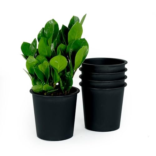 Catleza Nursery Plant Pot - Garden Plastic Pots with Drainage (5-Pack)DTYStore