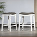 DTY Indoor Living Aurora Saddle Stool -25" Counter Stool or 29" Barstool, Set of 2