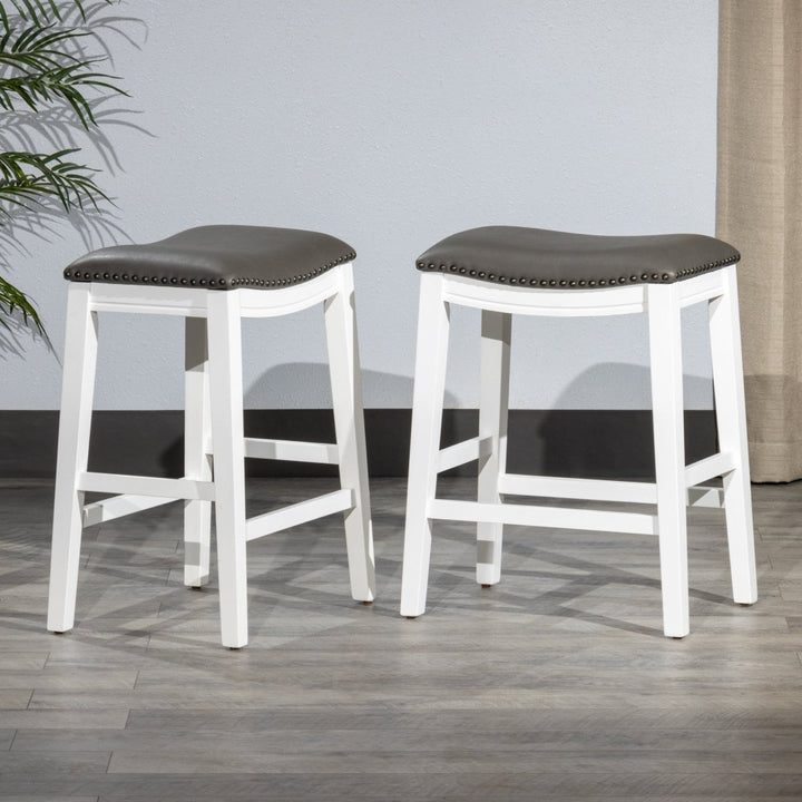 DTY Indoor Living Aurora Saddle Stool -25" Counter Stool or 29" Barstool, Set of 2DTYStore