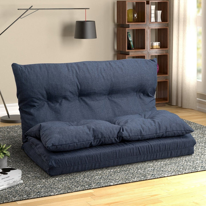 Floor Couch and Sofa Fabric Folding Chaise LoungeDTYStore