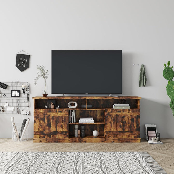 TV Stand ,Modern Wood Universal Media Console,Home Living Room Furniture Entertainment CenterDTYStore