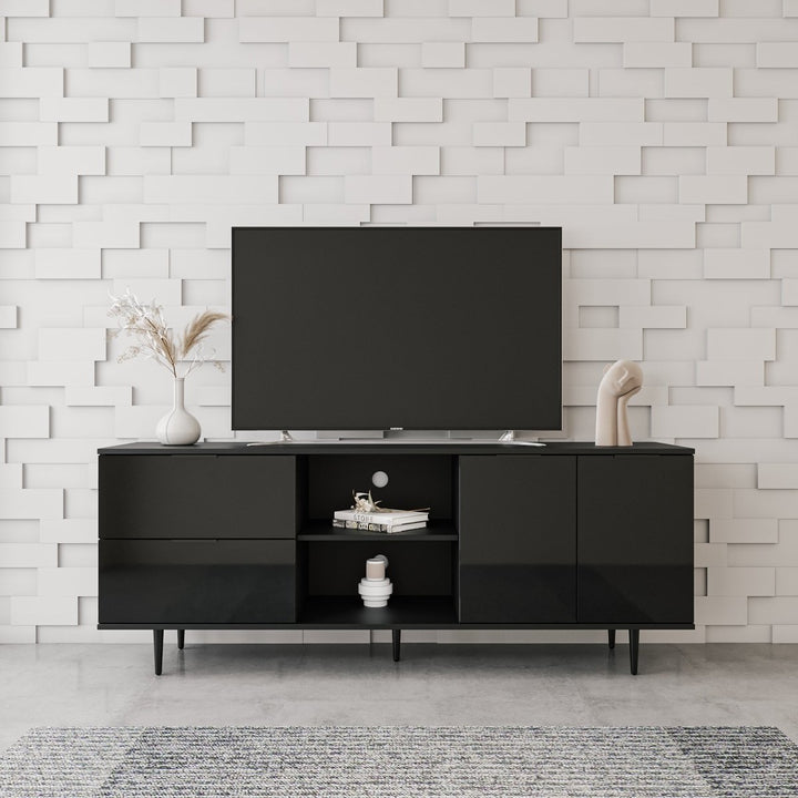 TV Stand Use in Living Room Furniture , high quality particle board,BlackDTYStore