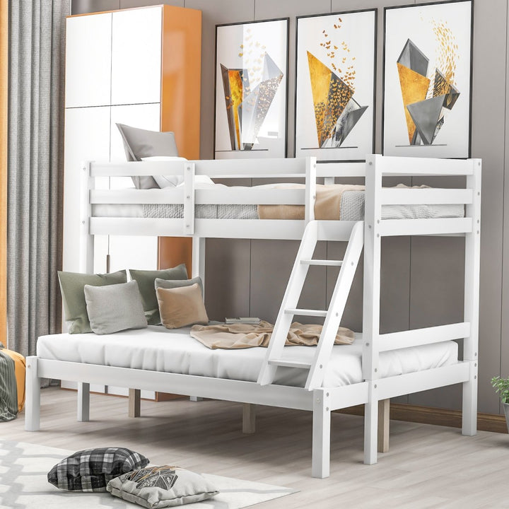 Twin over full bunk bed (White) ( old sku : WF193722AAK ）DTYStore