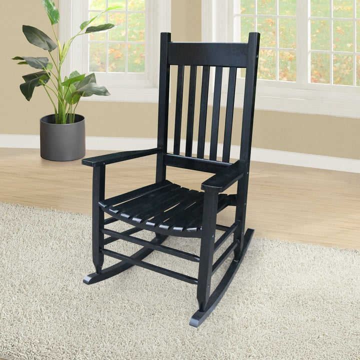 wooden porch rocker chair BlackDTYStore